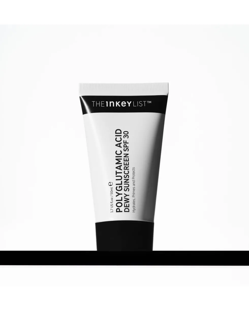 the inkey list skincare POLYGLUTAMIC ACID DEWY ZONNECRÈME SPF30