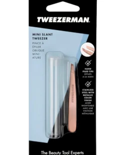 tweezerman mini slant tweezer rose gold MINI SLANT TWEEZER ROSE GOUD